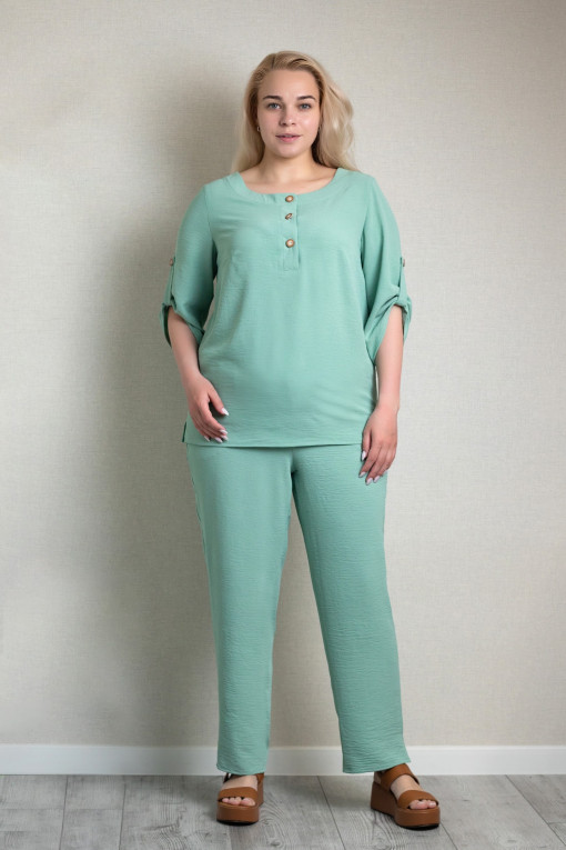 Легкий літній костюм КЛ-197 ментол